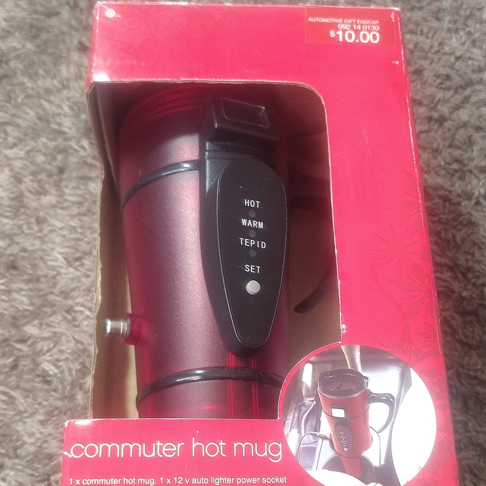 Commuter Hot Mug - Red Travel Thermo Cup